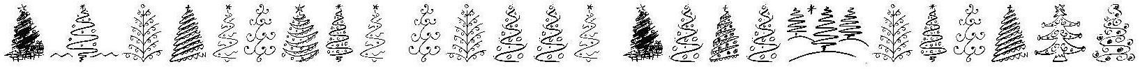 Christmas Trees Celebration Font